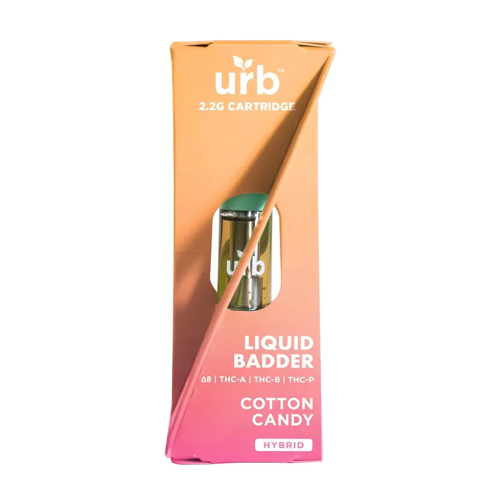 2.2G Urb Liquid Badder Cotton Candy Cartridge