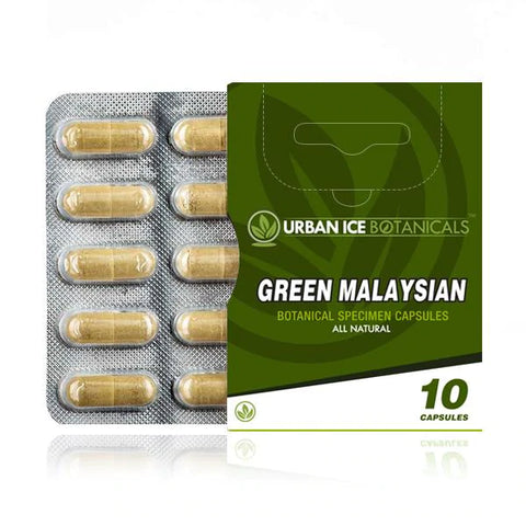 10 Ct Green Malaysian Blister Pack Kratom Urban Ice