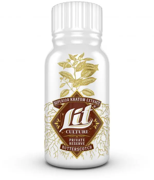 15ml Butterscotch Kratom Extract Shot Lit Culture