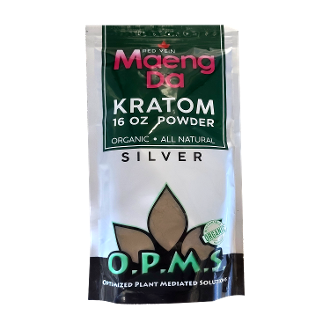 16oz OPMS Silver Red Vein Maeng Da Kratom Extract Powder