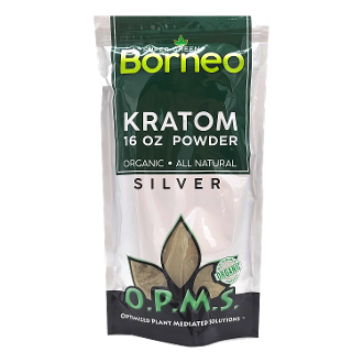 16oz OPMS Silver Super Green Borneo Extract Powder
