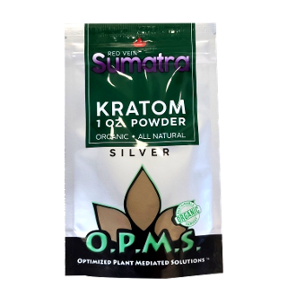 1oz OPMS Silver Red Vein Sumatra Kratom Extract Powder
