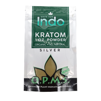 1oz OPMS Silver White Vein Indo Kratom Extract Powder