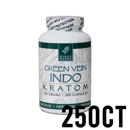250ct Indo Whole Herbs Kratom Capsules