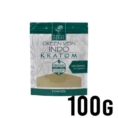 100g Green Vein Indo Whole Herbs Kratom Powder