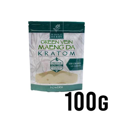 100g Green Vein Maeng Da Whole Herbs Kratom Powder