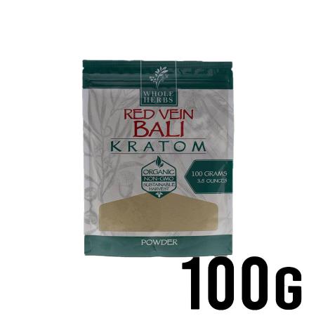 100g Red Vein Bali Whole Herbs Kratom Powder