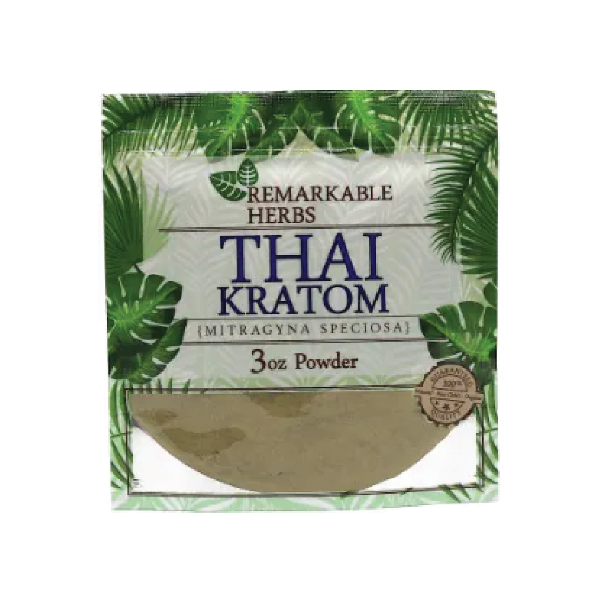 3oz Green Vein Thai Remarkable Herbs Kratom Powder