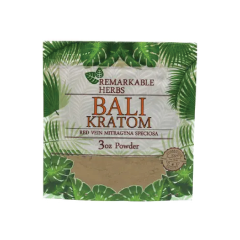 3oz Red Vein Bali Remarkable Herbs Kratom Powder