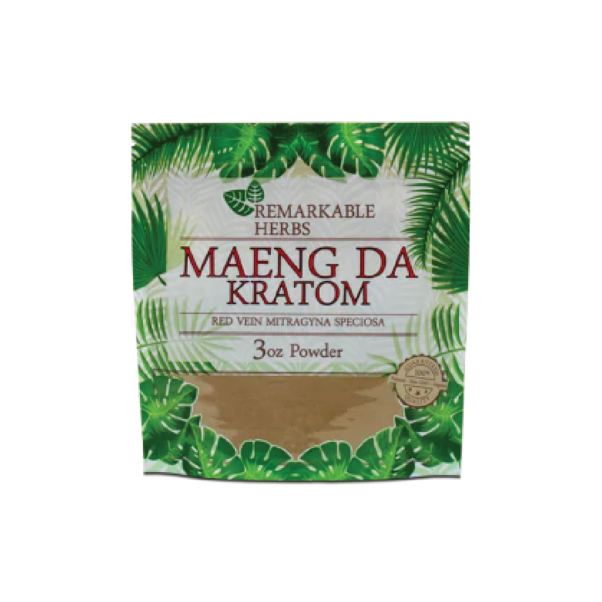 3oz Red Vein Maeng Da Remarkable Herbs Kratom Powder