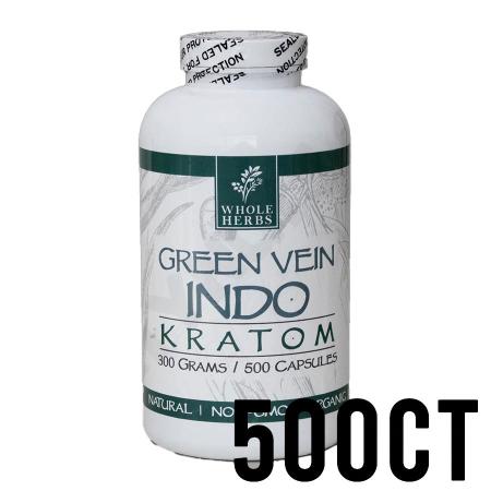 500ct Indo Whole Herbs Kratom Capsules