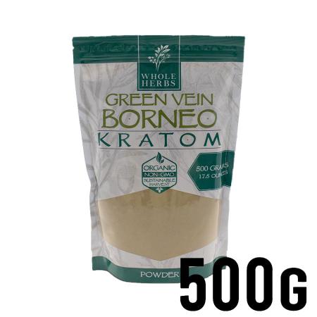 500g Green Vein Borneo Whole Herbs Kratom Powder