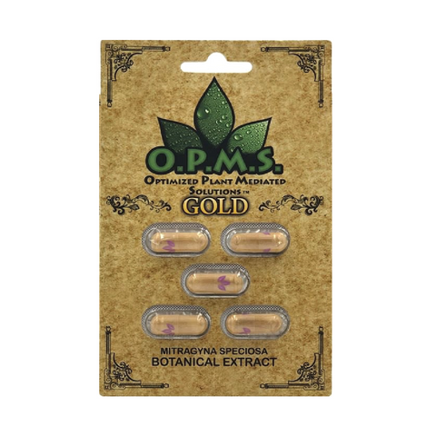 5ct OPMS Gold Kratom Extract Capsules