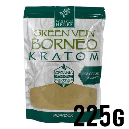225g Green Vein Borneo Whole Herbs Kratom Powder