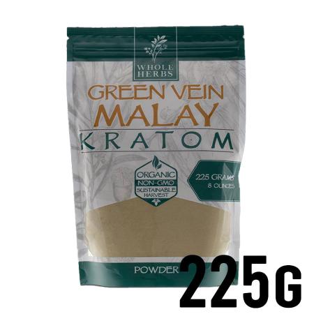 225g Green Vein Malay Whole Herbs Kratom Powder
