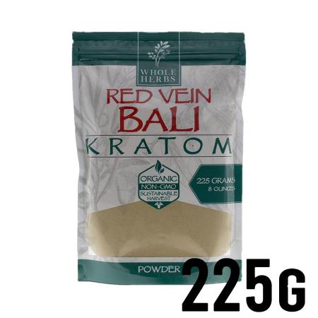225g Red Vein Bali Whole Herbs Kratom Powder