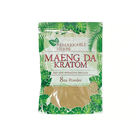 8oz Red Vein Maeng Da Remarkable Herbs Kratom Powder