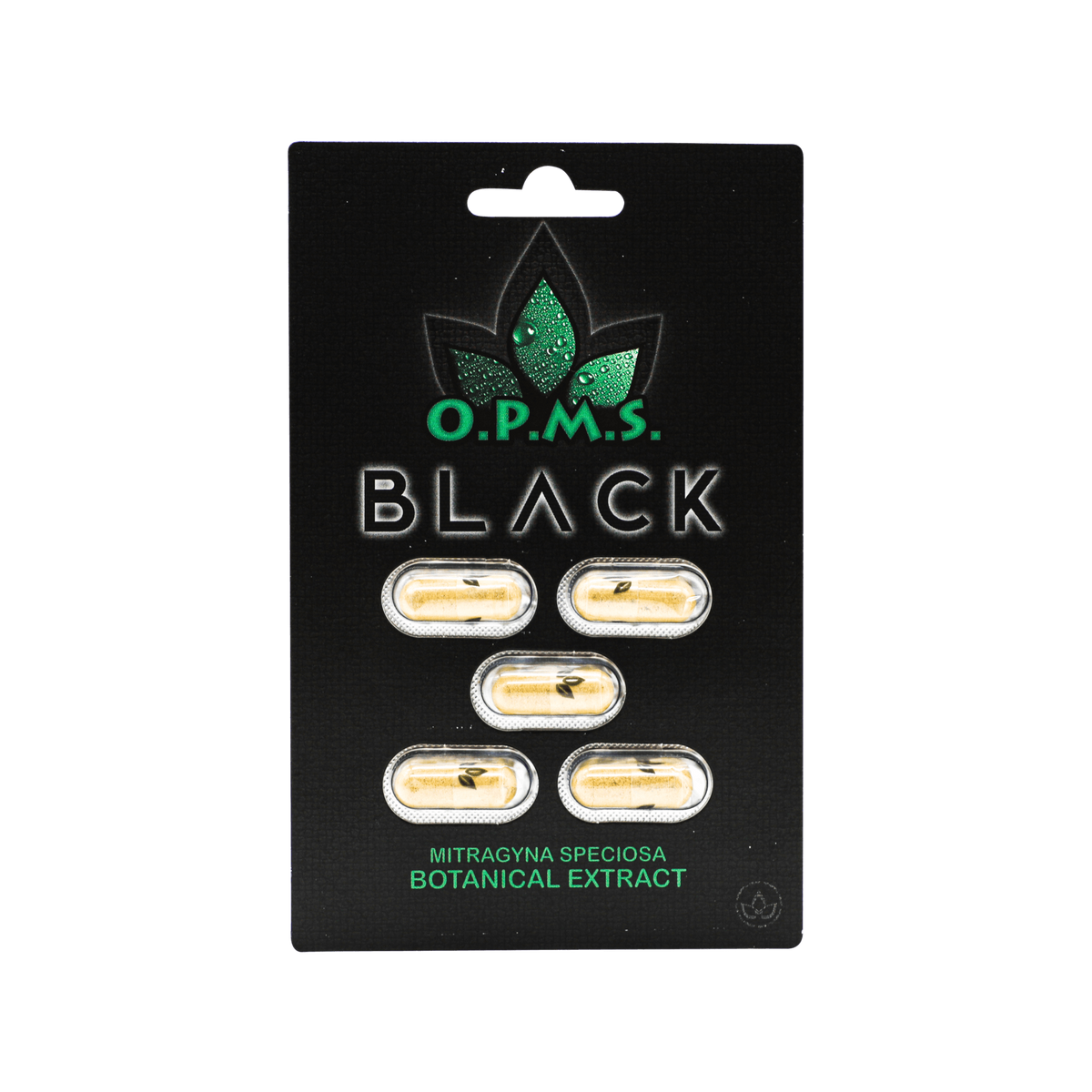 5ct OPMS Black Kratom Extract Capsules