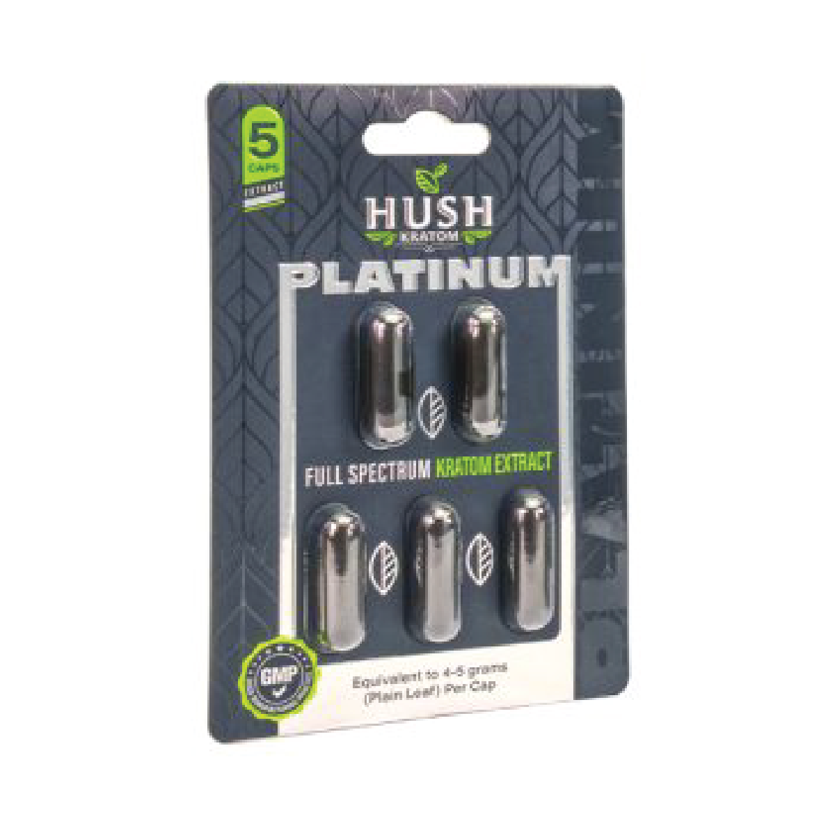 5Ct Platinum Kratom Capsules Hush